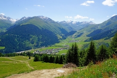 Aussicht Bergstation auf Sedrun